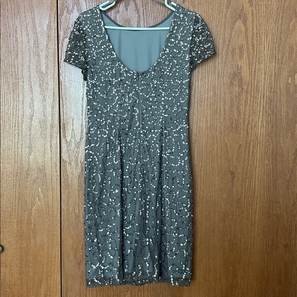 Adrianna Papell Gray Sequin Dress - Picture 2 of 3